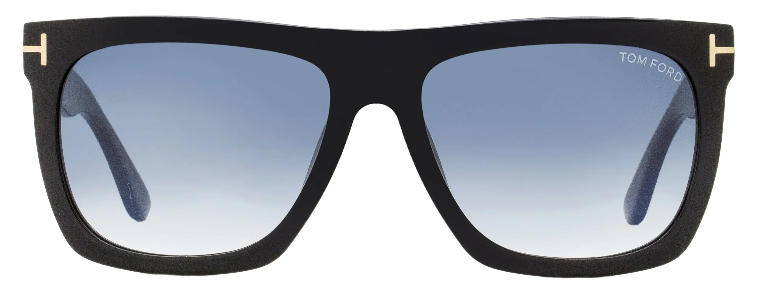 Tom Ford Unisex Rectangular Sunglasses TF513 Morgan 01W Black   57mm