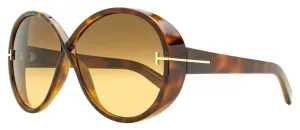 Tom Ford Women's Edie-02 Sunglasses TF1116 53F Blonde Havana 64mm