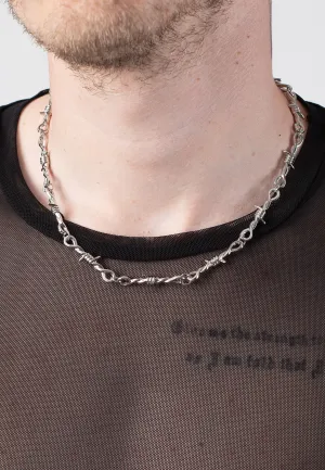 Urban Classics - Barbed Wire Silver - Necklace