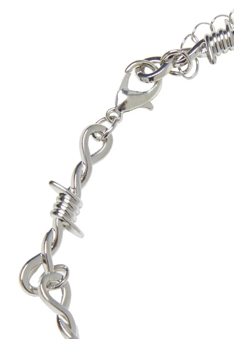 Urban Classics - Barbed Wire Silver - Necklace