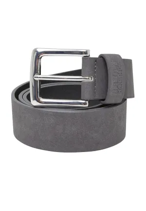 Urban Classics - Suede Leather Imitation Magnet/Silver - Belt