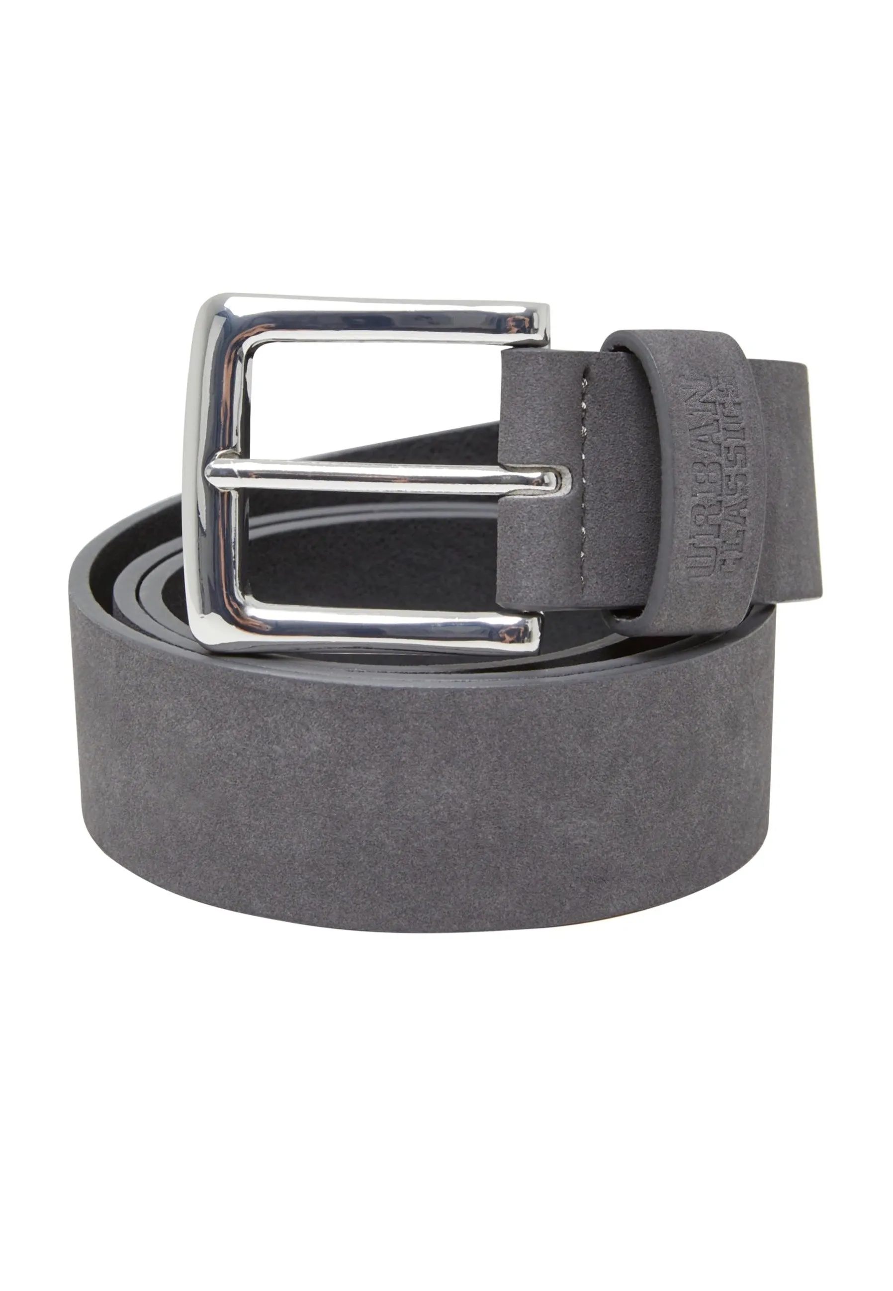 Urban Classics - Suede Leather Imitation Magnet/Silver - Belt