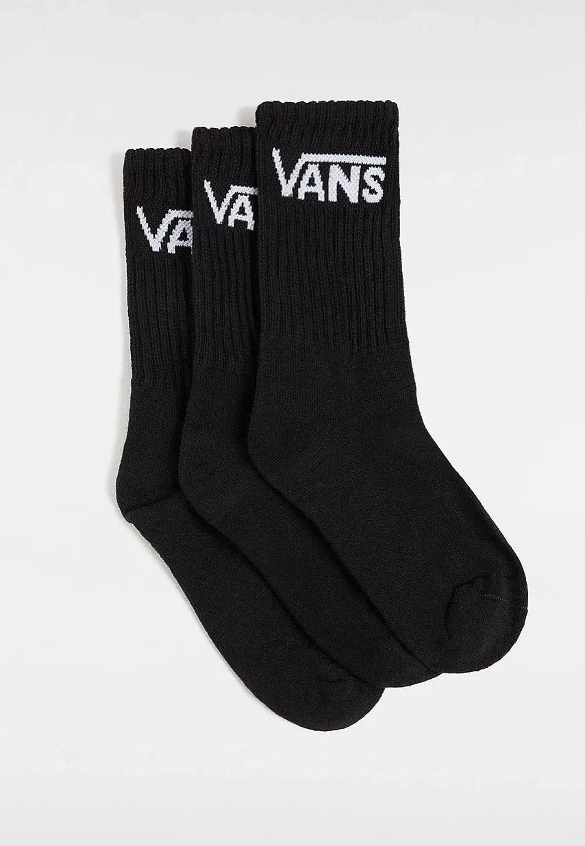 Vans - Classic Crew 6.5-10 Pack Of 3 Black - Socks
