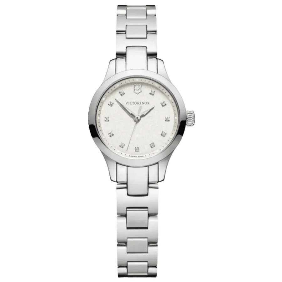Victorinox Swiss Army Alliance XS Quartz White Crystal Dial Steel Women's Watch 241875