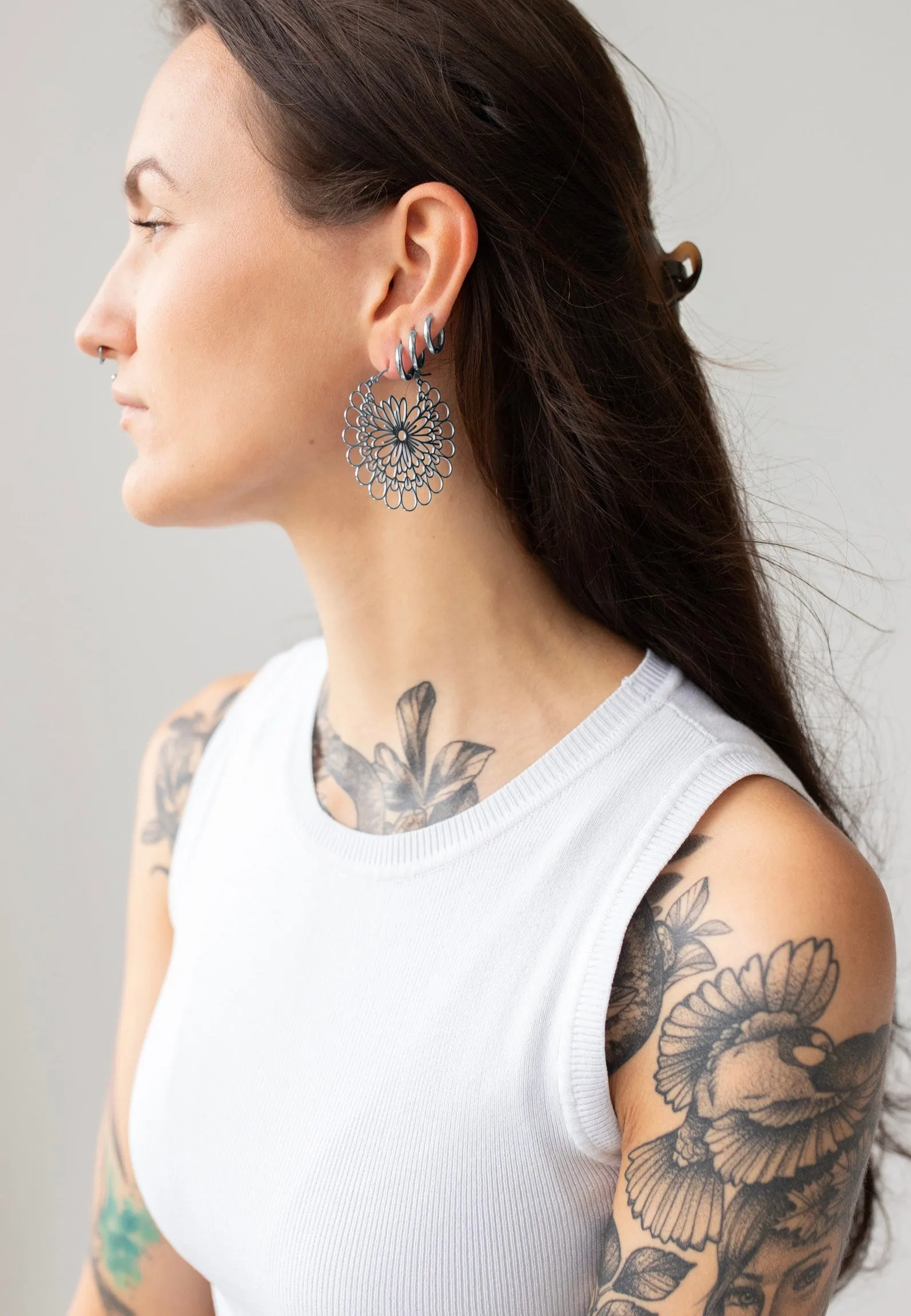 Wildcat - Daisy Silver - Earrings