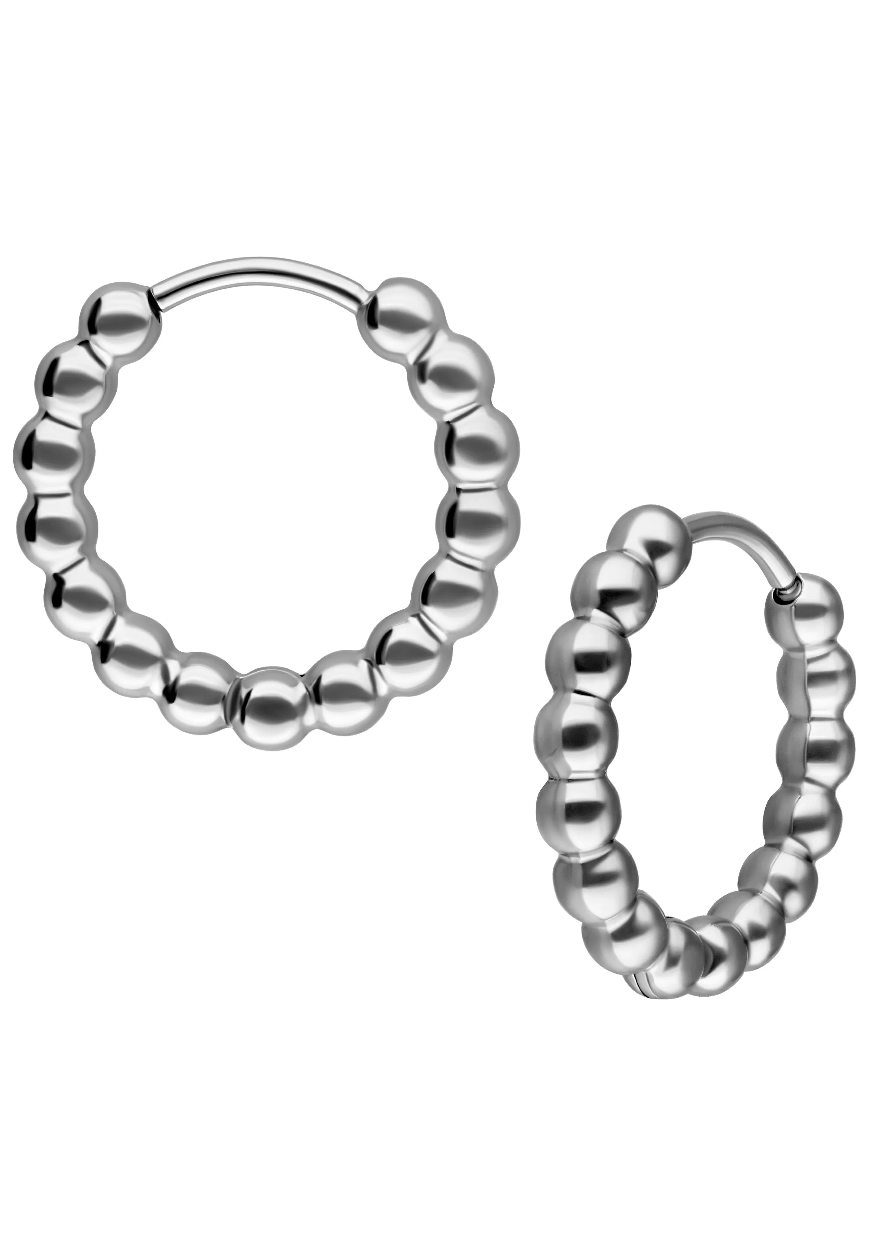 Wildcat - Little Basic Bubble Hoops Pairs 10 mm Silver - Earrings