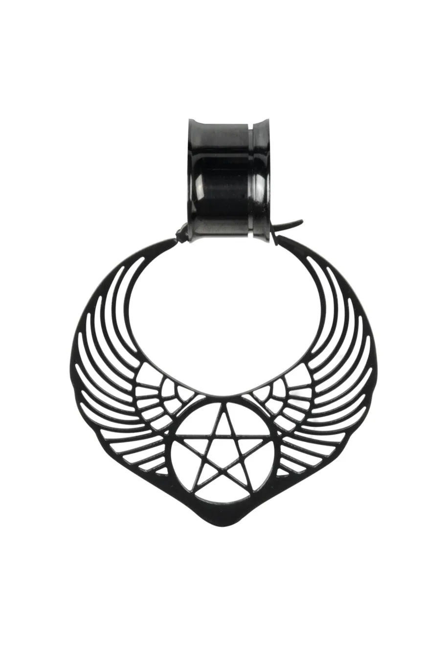 Wildcat - Winged Pentagram - Earrings